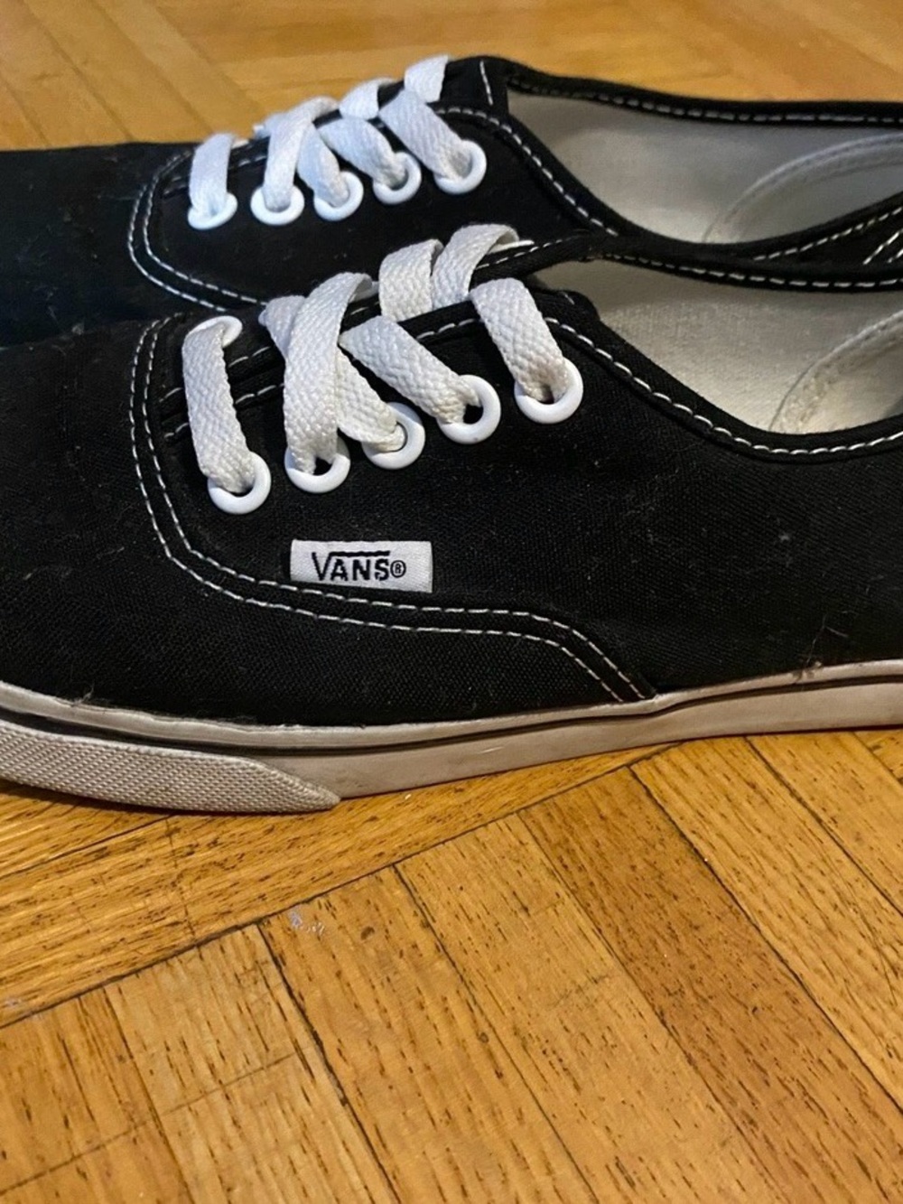 Vans Women’s Classic Low-Top Canvas Sneakers - Black & White